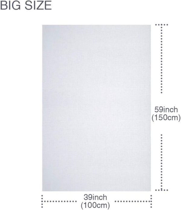 Caydo 60 by 39-Inch 18 Count Classic Reserve Aida Cloth Big Size White Cross Stitch Cloth Fabric-1