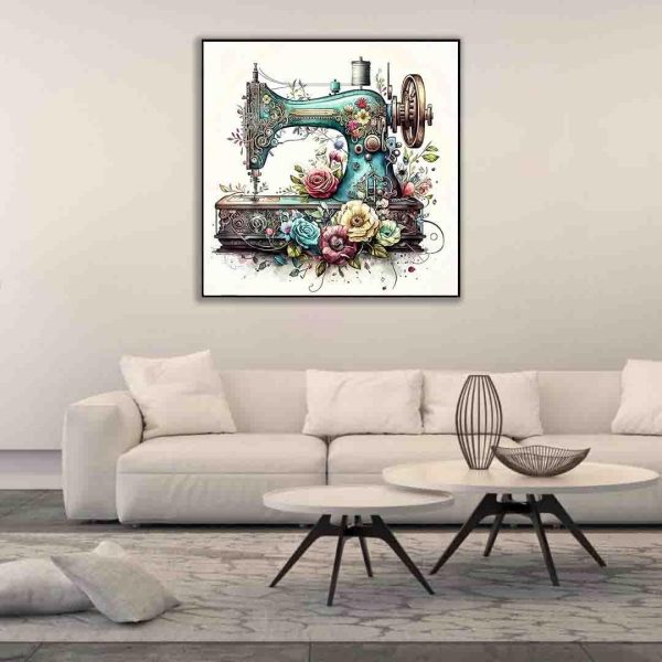 Flower Stamped Cross Stitch Kits for Adults Beginner,Sewing Machine Counted Cross Stitch Kits Printed Stitching Cute Patterns Dimensions Needlepoint Art Crafts Embroidery Kits for Adults Beginners-2