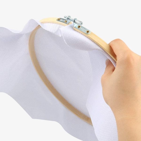 Caydo 60 by 39-Inch 18 Count Classic Reserve Aida Cloth Big Size White Cross Stitch Cloth Fabric-3