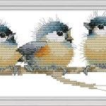 Cross Stitch Kits, Three Birds Awesocrafts Easy Patterns Cross Stitching Embroidery Kit Supplies Christmas Gifts, Stamped or Counted (Birds, Stamped) three body problem