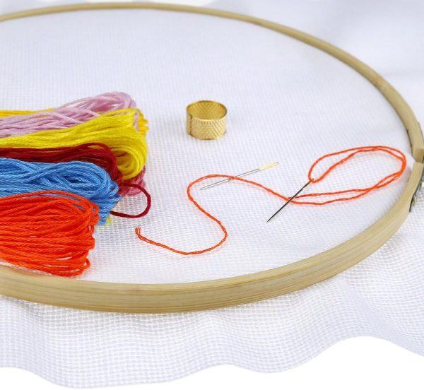 Caydo 60 by 39-Inch 18 Count Classic Reserve Aida Cloth Big Size White Cross Stitch Cloth Fabric-4