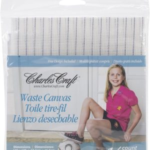 DMC Charles Craft Waste Canvas 14 Count 12"X18", Natural-0