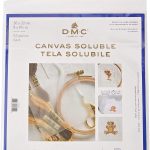 DMC DC90 Water Soluble Cross Stitch Canvas, 8 by 8-1/2-Inch, White, 14 Count-0