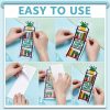 ACRNIGHEET 6PCS Cross Stitch Bookmark Kits Bookshelves Words Pattern Counted Cross Stitch Kits for Beginners Adults DIY Stamped Embroidery Bookmarks with Instructions Hand Embroidery Craft Gift-3