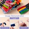 Friendship Bracelet String, 60 Skeins Cross Stitch Thread, 344.5 Inch Cotton Embroidery Floss, Hand Embroidery Thread for DIY Sewing and Embroidery Crafts Making-3