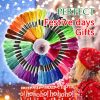 50 Skeins Embroidery Floss Rainbow Color Per Pack Cross Stitch Threads Friendship Bracelets Floss Crafts Floss (50)-3