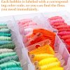 Inscraft 403 Pack Embroidery Floss Set, 250 Colors Cross Stitch Friendship Bracelet Thread with 153 Pcs Cross Stitch Tool, 4-Tier Transparent Box for Storage-3