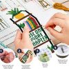 ACRNIGHEET 6PCS Cross Stitch Bookmark Kits Bookshelves Words Pattern Counted Cross Stitch Kits for Beginners Adults DIY Stamped Embroidery Bookmarks with Instructions Hand Embroidery Craft Gift-2