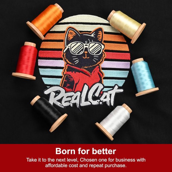 Richword Selected 800M 60 Colors Embroidery Thread, 40WT(108D/2) Polyester Thread Set for Embroidery and Sewing Machines, Suitable for Studio and Bulk Projects-4