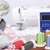 Simthread 63 Colors Polyester Compatible with Brother Embroidery Machine Thread Kit 40 Weight Compatible with Brother Babylock Janome Singer Pfaff Husqvarna Bernina Embroidery Sewing Machines 550Y-1