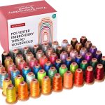 Richword Selected 800M 60 Colors Embroidery Thread, 40WT(108D/2) Polyester Thread Set for Embroidery and Sewing Machines, Suitable for Studio and Bulk Projects-0