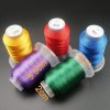 New brothread 63 Colors Compatible with Brother Polyester Embroidery Machine Thread Kit 500M (550Y) Each Spool Compatible with Brother Babylock Janome Singer Pfaff Bernina Embroidery Sewing Machine-2