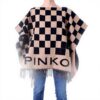Poncho femme Pinko laine acrylique beige noir 1G204S-Y7FA