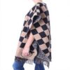 Poncho femme Pinko laine acrylique beige noir 1G204S-Y7FA