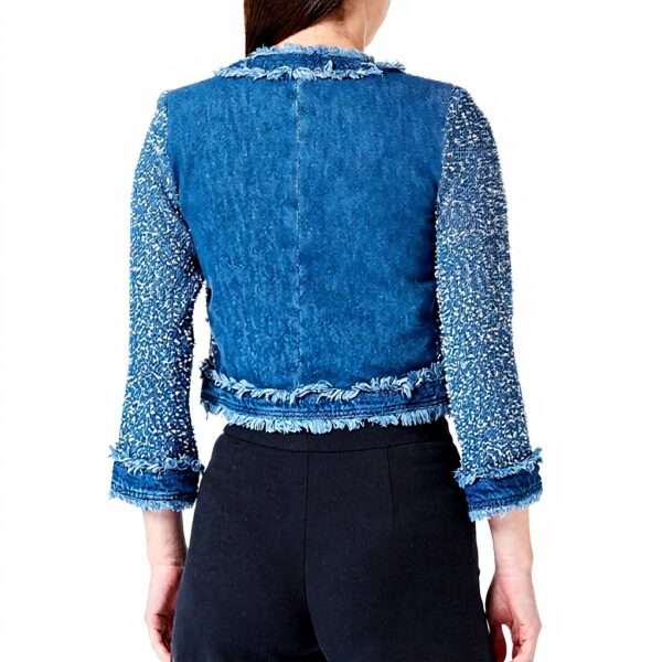 Veste de travail Pinko denim tweed élégante femme