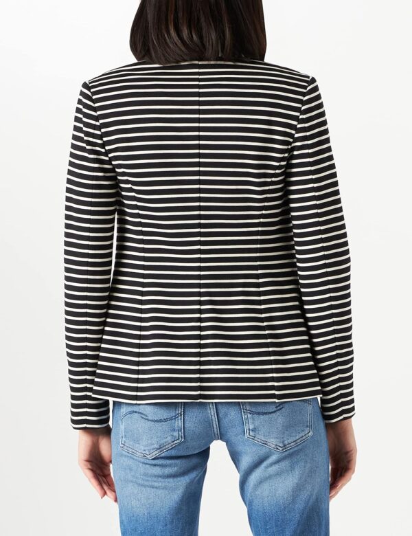 Manteau Pinko Assago Punto Roma Rigat Femme Navy-3