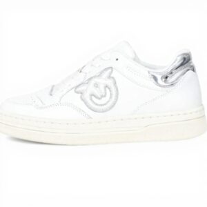 Baskets Pinko Love Birds Blanc Femme Chaussures Mode Confort