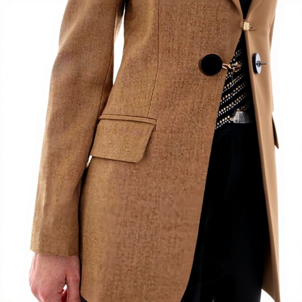 Blazer Pinko femme beige laine tailleur élégant