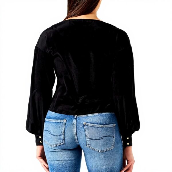 Blouse Pinko Femme Crêpe de Chine Noir Élégant