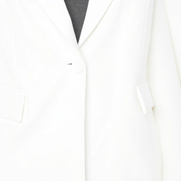Blazer Femme Pinko Crêpe Technique Stretch Blanche Neige