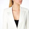 Blazer Femme Pinko Crêpe Technique Stretch Blanche Neige
