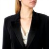 Blazer femme Pinko crêpe stretch noir tailleur élégant