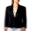 Blazer femme Pinko crêpe stretch noir tailleur élégant