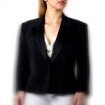 Blazer femme Pinko crêpe stretch noir tailleur élégant