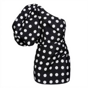 Pinko Cedro Robe soirée décontractée faille pois Femme