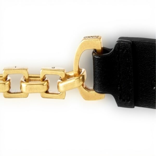Ceinture femme Pinko cuir chaîne accessoire mode élégant