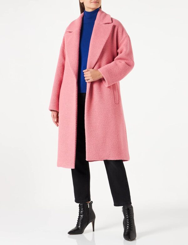 Manteau Pinko Cibella Femme Rose Castello Taille S M L-1