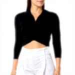 Chemisier femme Pinko Clelia interlock fluide noir