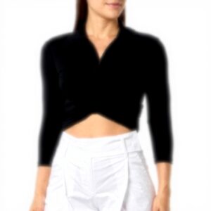 Chemisier femme Pinko Clelia interlock fluide noir