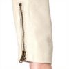 Blouson Pinko Clou Nappa Sensible Femme Beige Farine Avoine