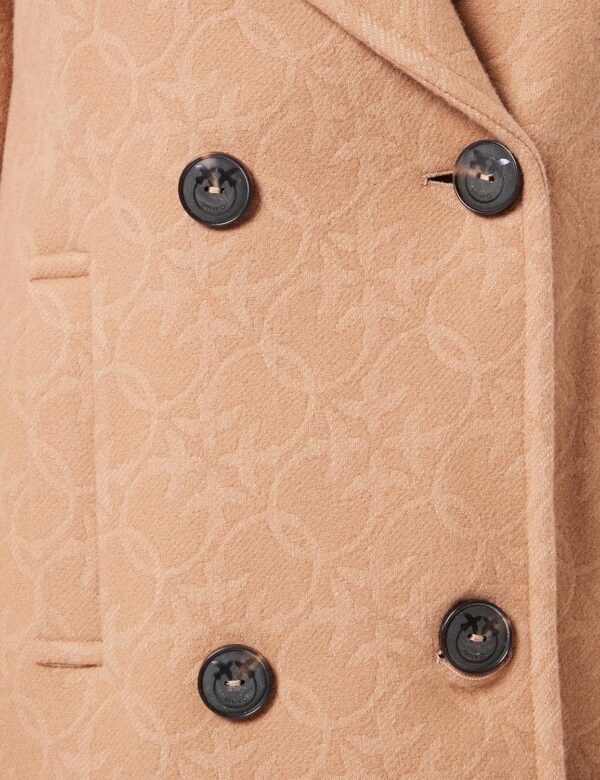 Pinko Connessione Caban Panno Jacqua Kaban Femme Gants-3