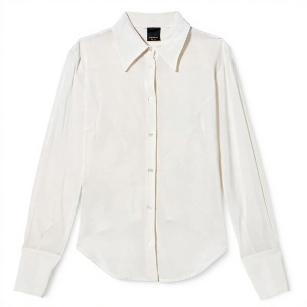 Chemisier Pinko Criminal Georgette Stretch Femme Blanc