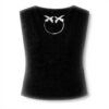 Débardeur femme Pinko noir logo Love Bird soie coton