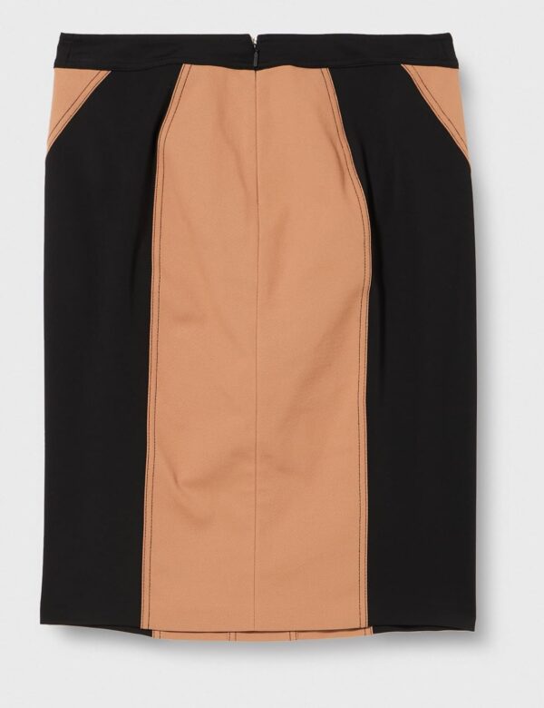 Jupe Pinko Tricottina Stretch Scuba Grossesse Femme Nocciola-2