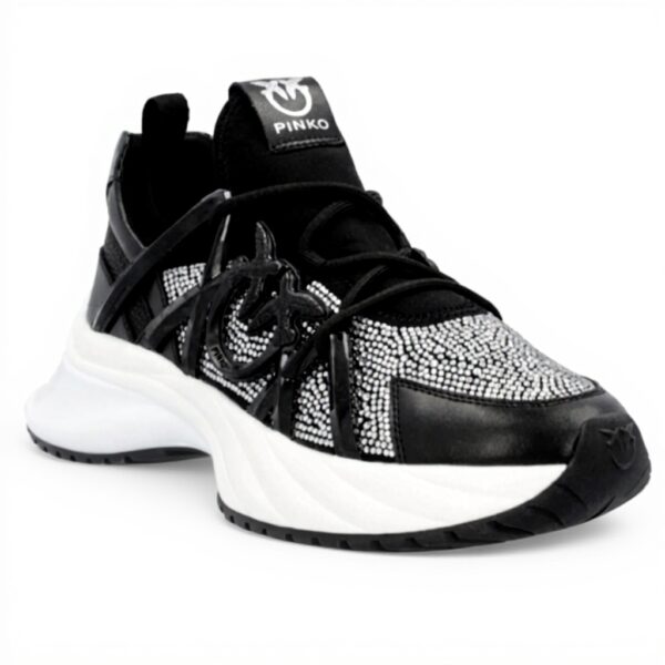 Baskets Pinko Femme Noir Confort Mode Chaussures Sport