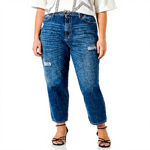 Jeans femme Pinko Flexi Maddie délavé coupe slouchy