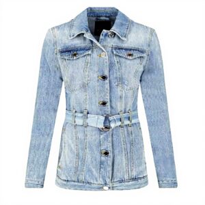 Blouson femme Pinko bleu coton veste mode élégante