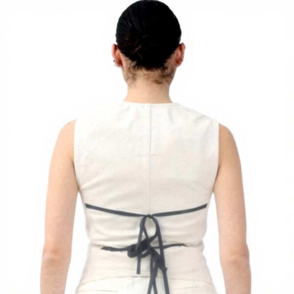 Gilet denim beige Pinko femme Reimagine Patrick McDowell