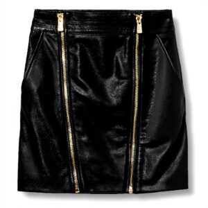 Jupe Pinko Gloom Gonna Nappa Femme Noir Limousine