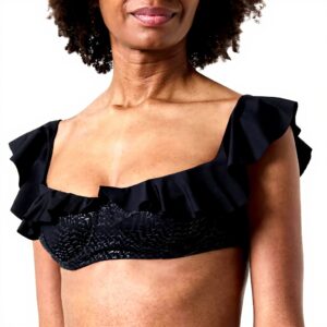 Haut de maillot Pinko Ivy Top Bikini Jersey Logo Femme