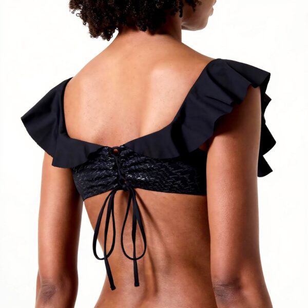 Haut de maillot Pinko Ivy Top Bikini Jersey Logo Femme