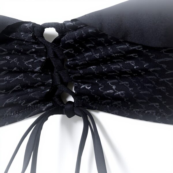 Haut de maillot Pinko Ivy Top Bikini Jersey Logo Femme