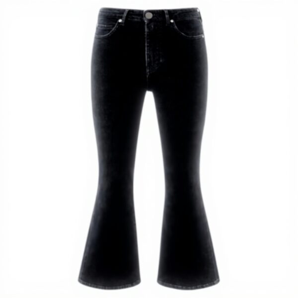 Pinko Jean noir flared femme mode coton printemps été