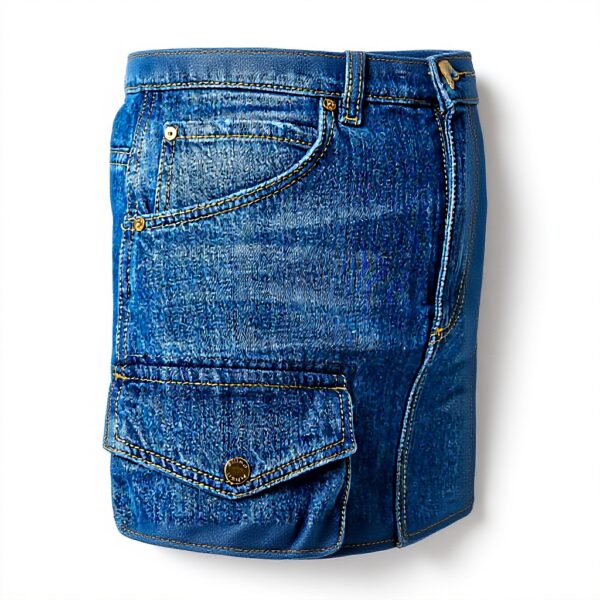 Jupe Femme Pinko Denim Taille 38 Bleu Mode Élégante