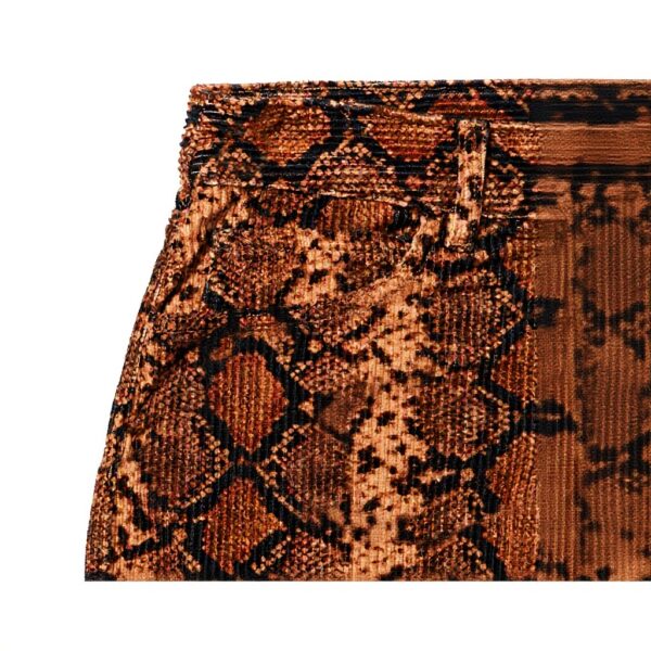 Pantalon Pinko Velours Côtelé Femme Noir Fuchsia