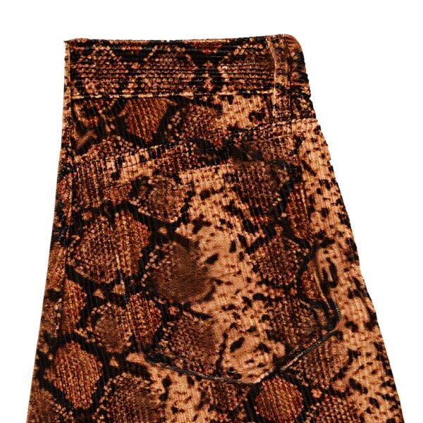 Pantalon Pinko Velours Côtelé Femme Noir Fuchsia